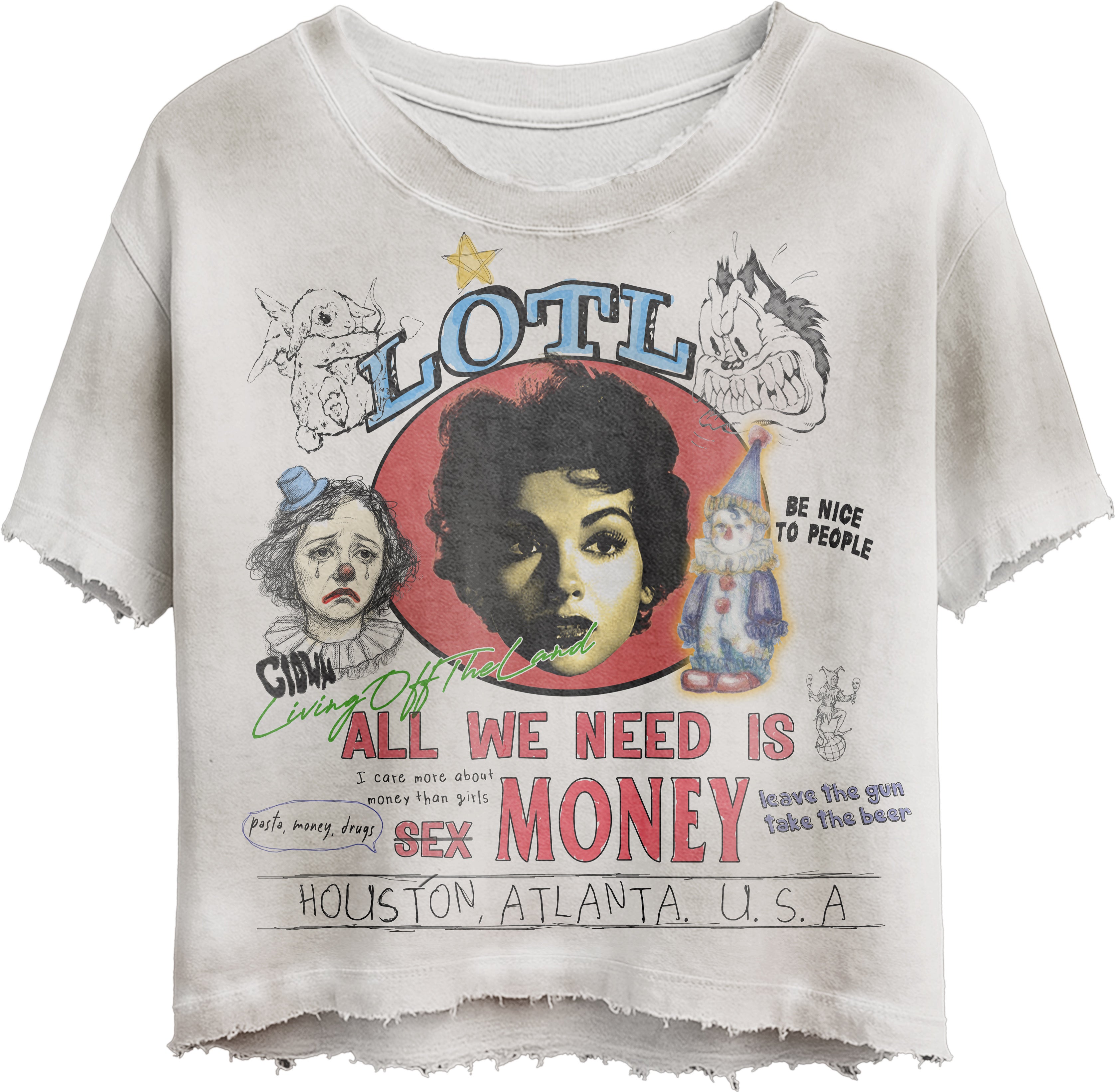 Living Off The Land Vintage I Need Money Tee