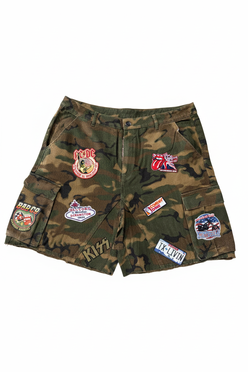 LOTL Camo Cargo Shorts – Patch Edition