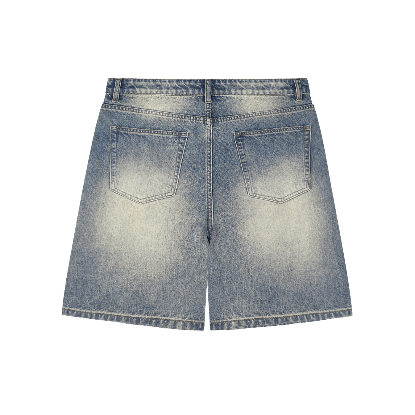 Lotl Studios Faded Distressed Baggy Denim Shorts